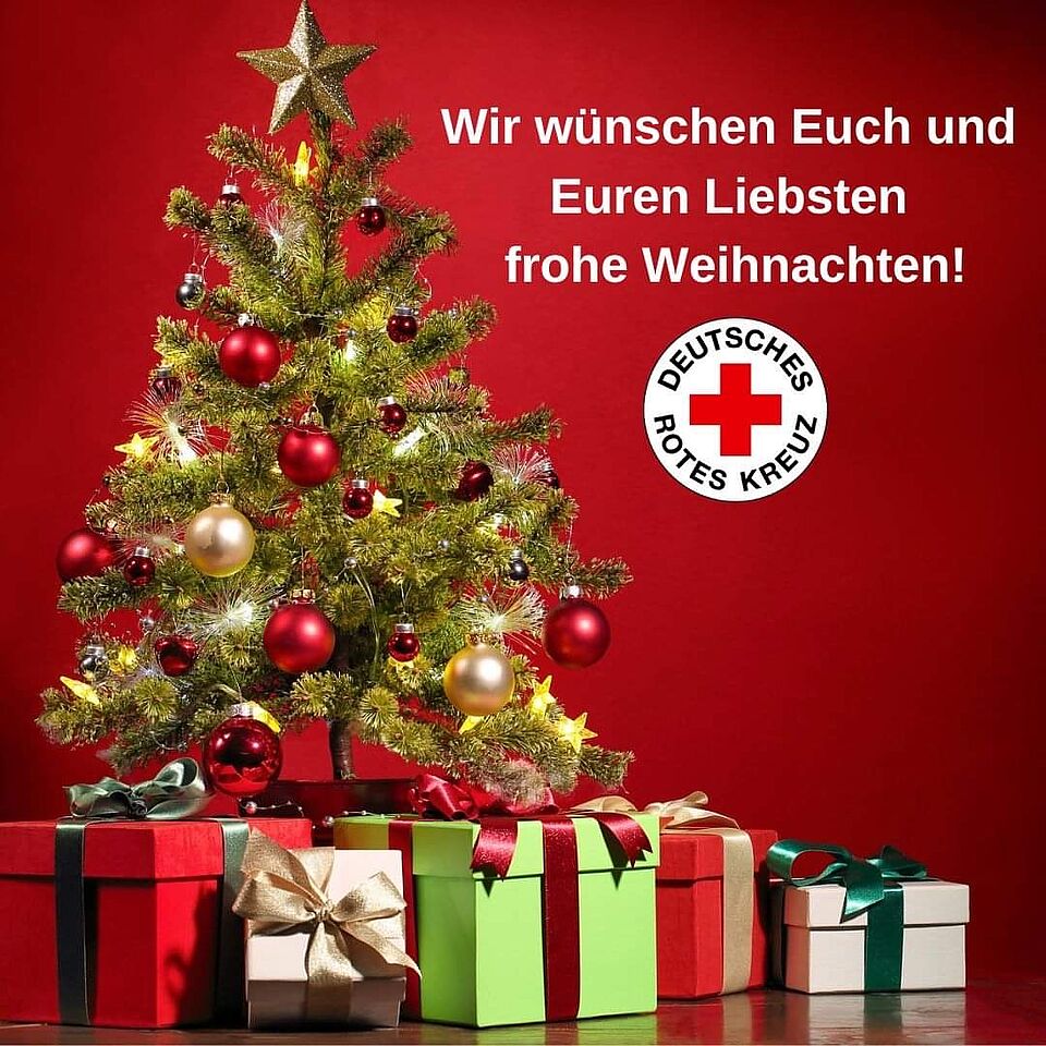 Frohe Weihnachten Tannenbaum mit Weihnachtsgrüssen