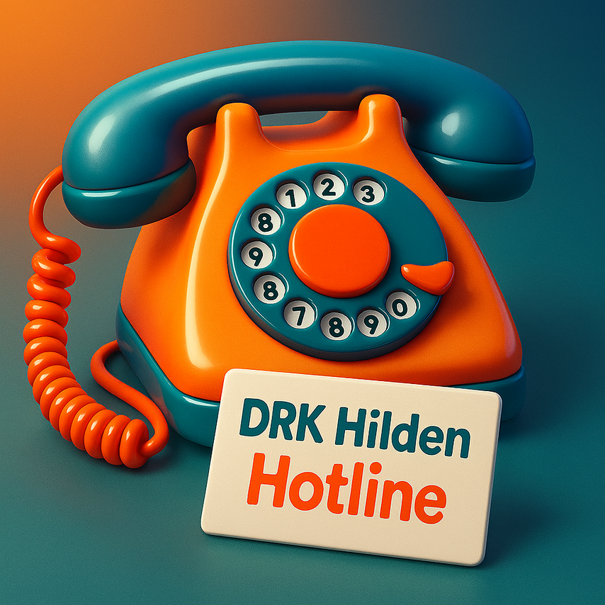 Ein altes Telefon mit Wählscheibe 