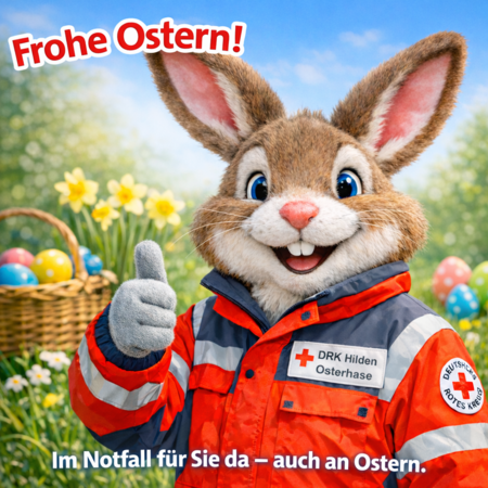 Osterhase mit DRK Uniform