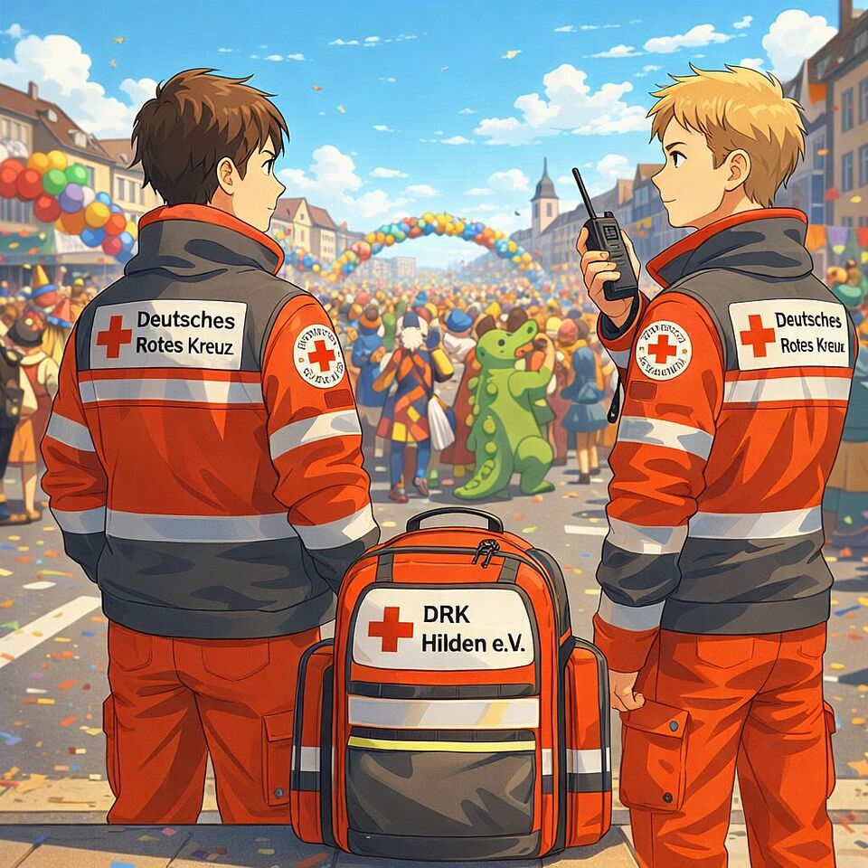 Sanitätsdienst beim Karneval